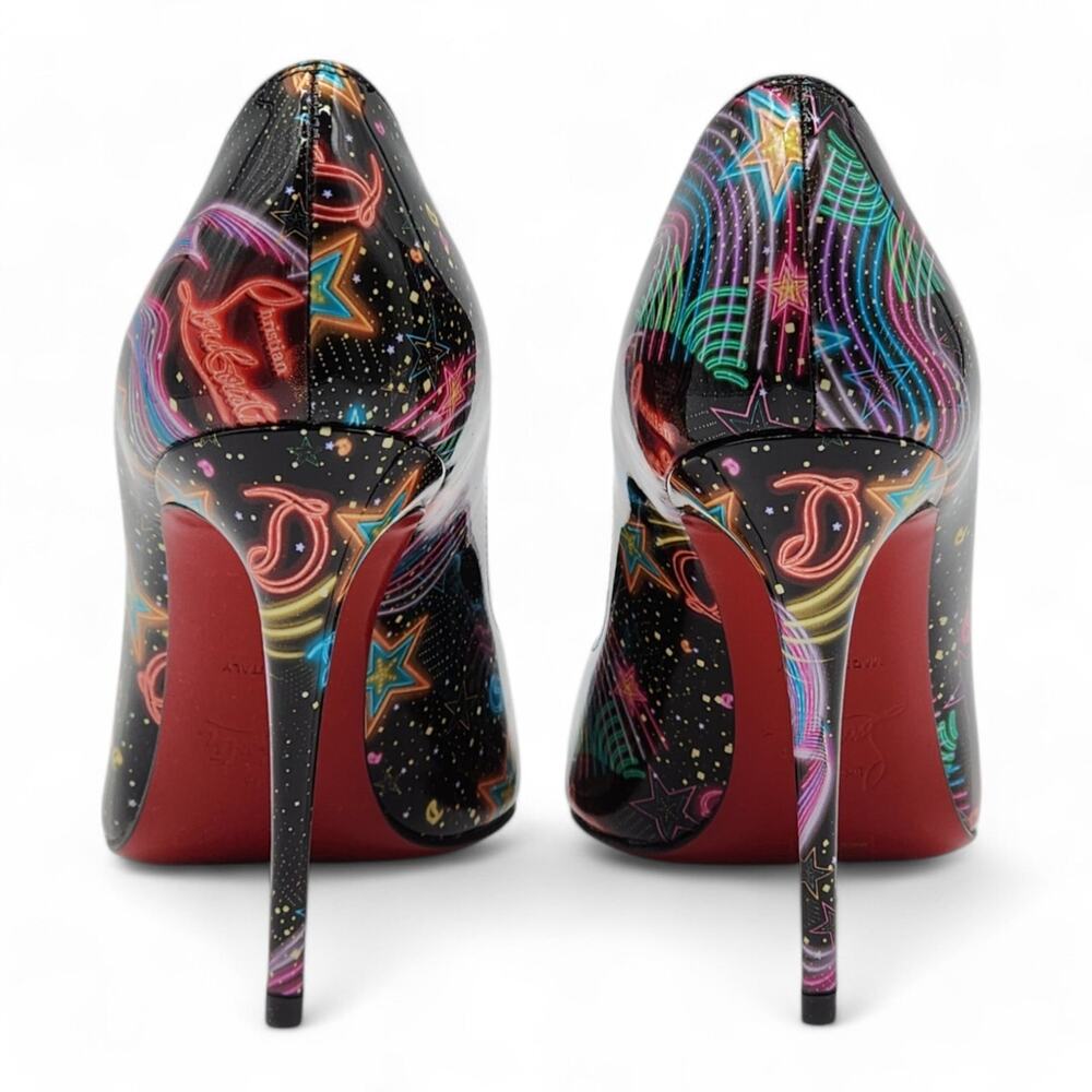Christian Louboutin Viva Las Vegas Kate Pumps 100mm - Patent Leather - Black 35 - Picture 5 of 9